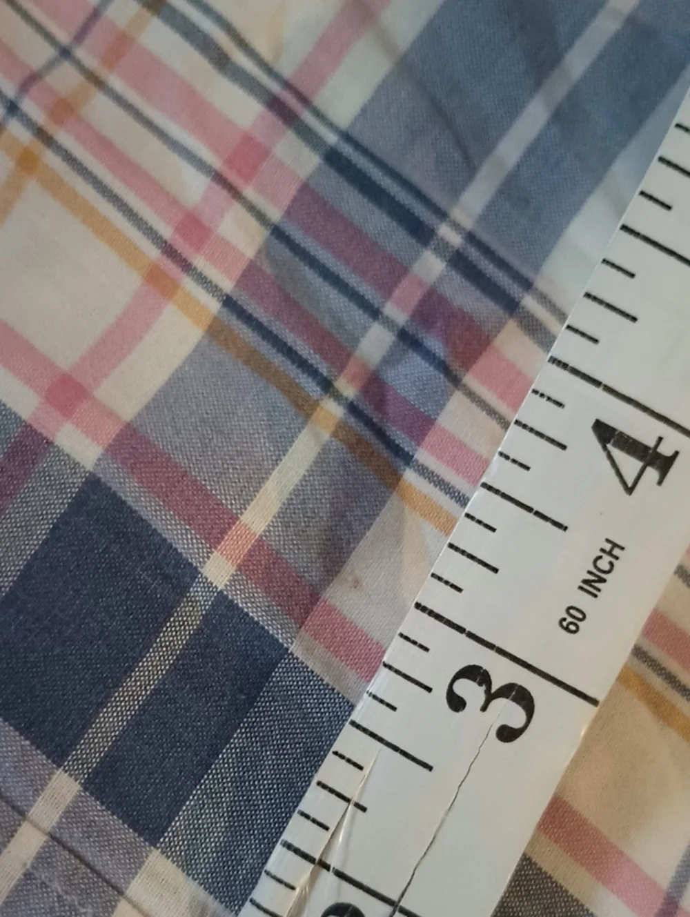 J Crew Men's Blue Pink Indian Madras Short Sleeve Cotton Button Down Shirt XXL
